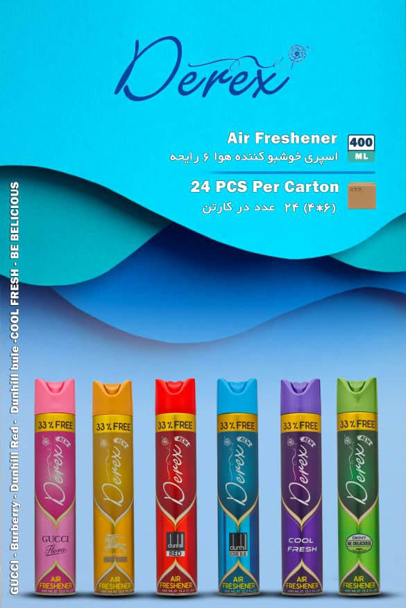 اسپری خوشبوکننده هوا برند درکس
