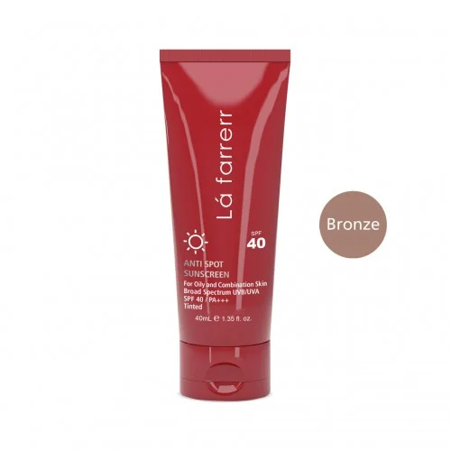 کرم ضد آفتاب و ضدلک رنگ تیره SPF40 لافارر 