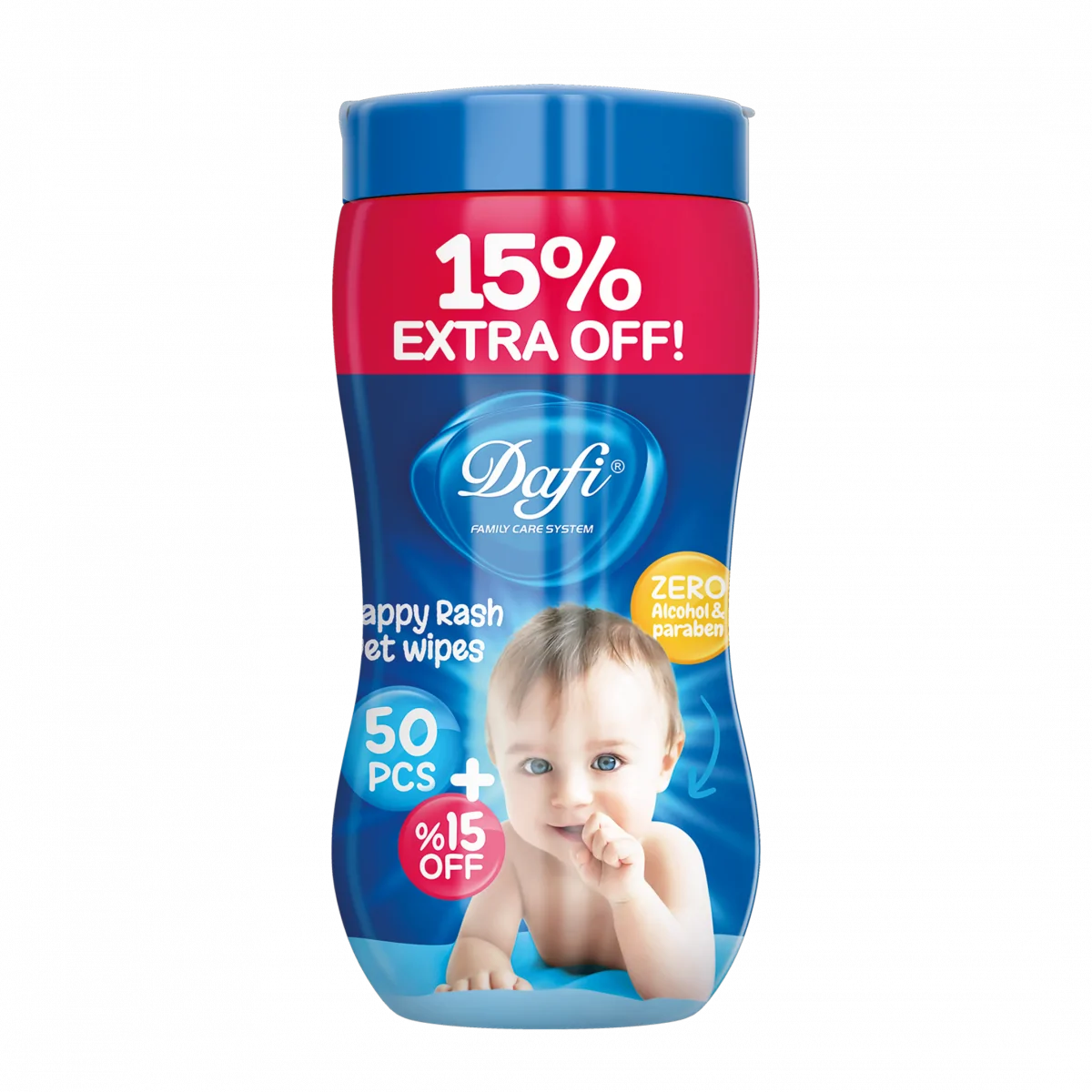 دستمال مرطوب مدل کمر باریک کودک برند دافی