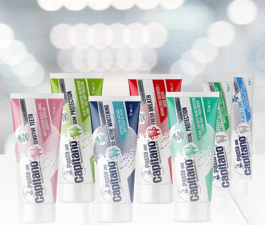 خمیر دندان های برند پاستا دل کاپیتانو