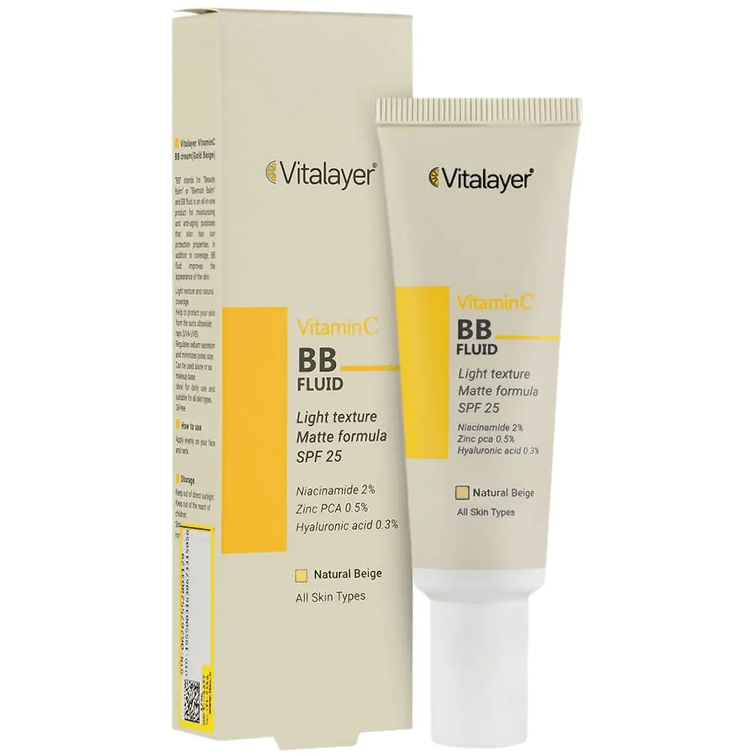 کرم بی بی (BB) فلوئید ویتامین سی برند ویتالایر