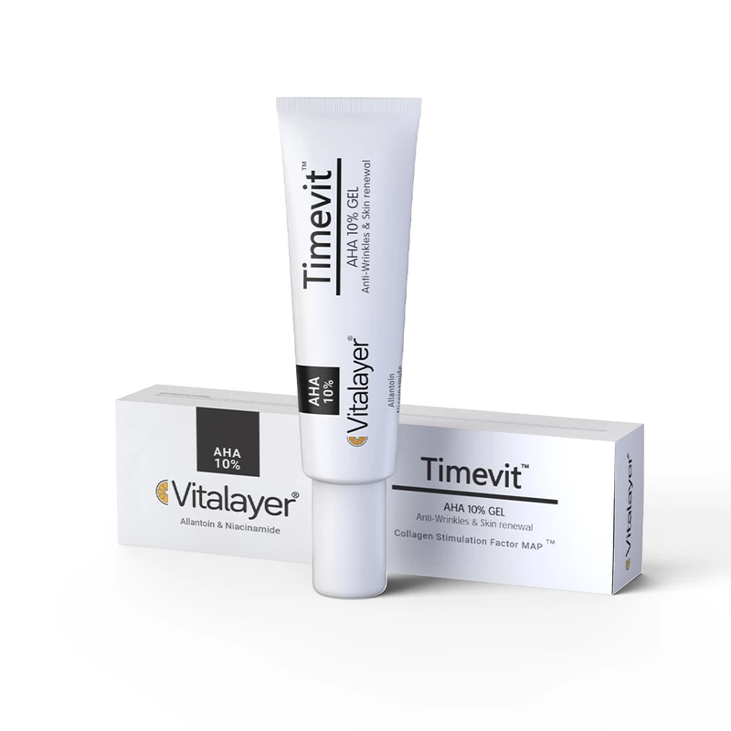 کرم ژل لایه بردار AHA تایم ویت برند ویتالایر