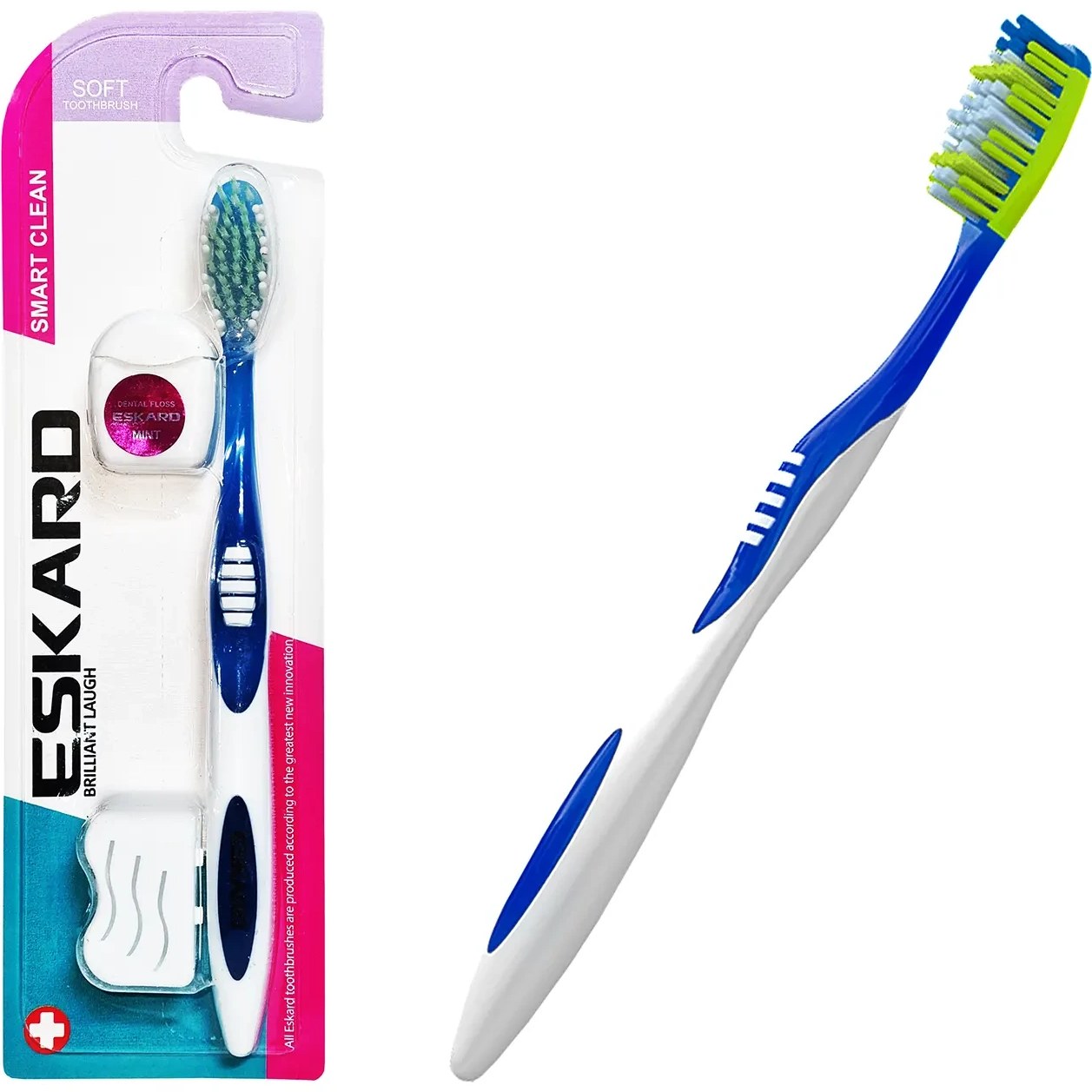 مسواک اسمارت کلین و نخ دندان بزرگسال برند اسکارد
