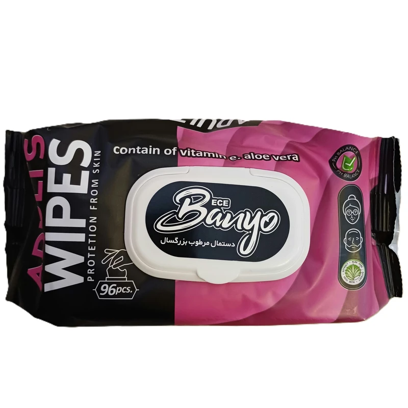  دستمال مرطوب مخصوص بزرگسالان برند بانیو