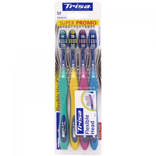 مسواک فلکسیبل هد چهارتایی برند تریزا