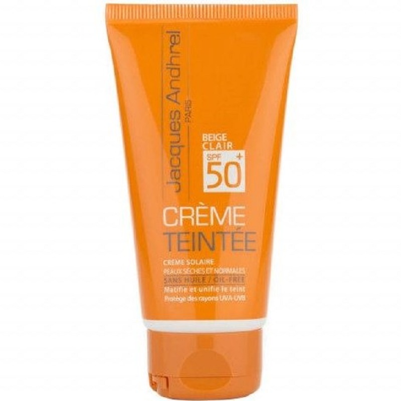 کرم ضد آفتاب بژ روشن spf50 برند ژاک آندرل