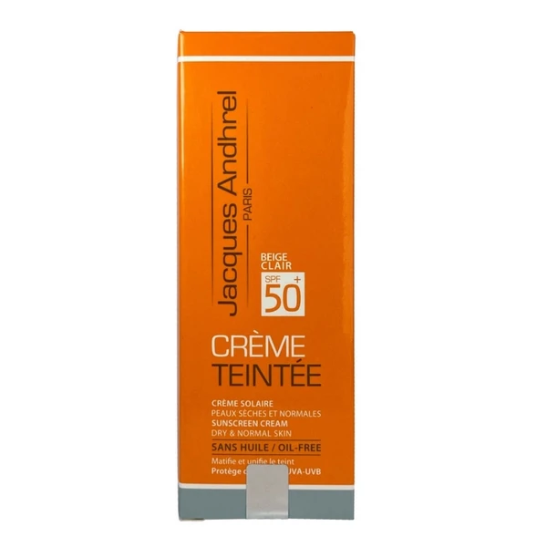 کرم ضد آفتاب بژ طبیعی spf50 برند ژاک آندرل