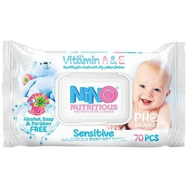 دستمال مرطوب کودک کالاندولا میوه ای برند نینو 