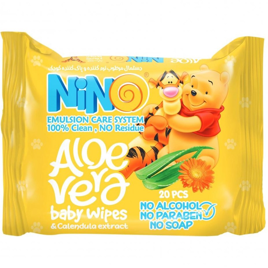  دستمال مرطوب نرم کننده کودک برند نینو