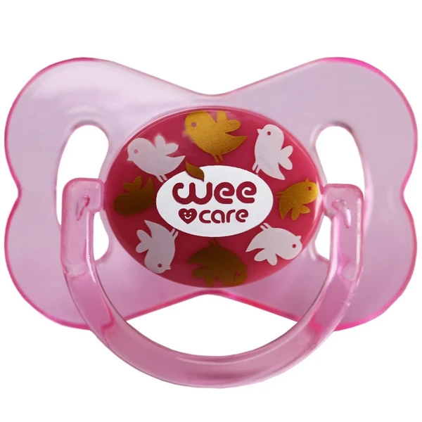  پستانک ارتودنسی شفاف چاپدار دربدار پروانه برند وی کر