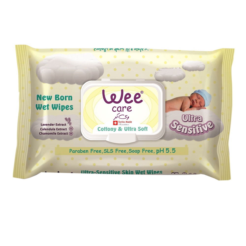 دستمال مرطوب کودک پاکتی برند وی کر 