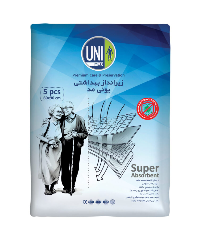  زیرانداز بهداشتی آنتی باکتریال یونی لد بزرگسال برند وی کر