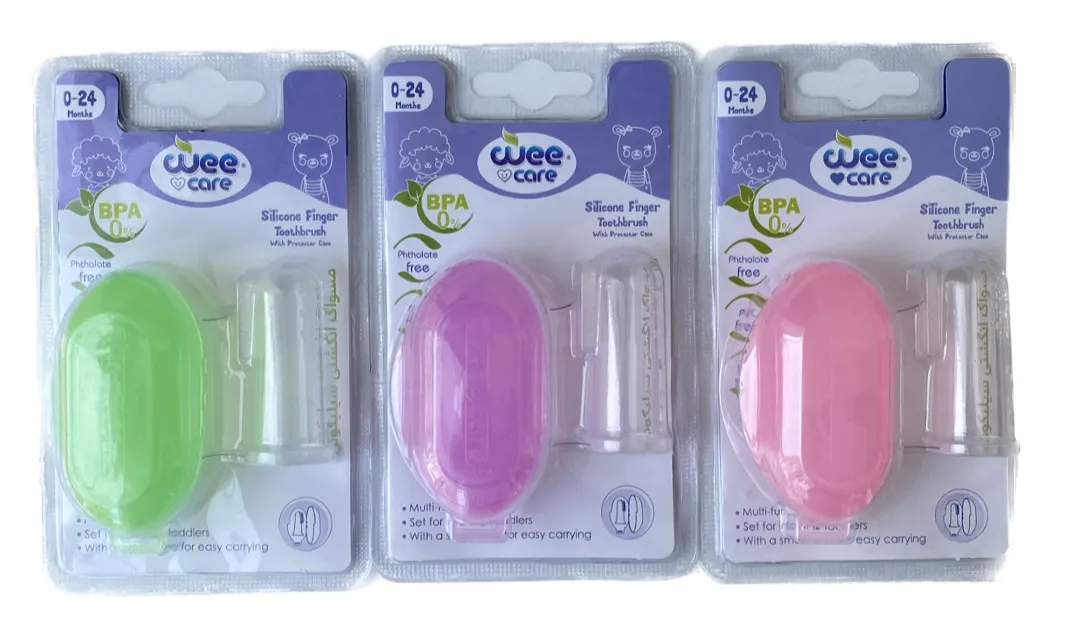 مسواک انگشتی سیلیکونی قابدار برند وی کر 