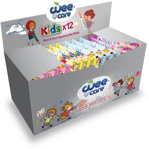 پک 24 عددی دستمال مرطوب پاک کننده دست و صورت برند وی کر
