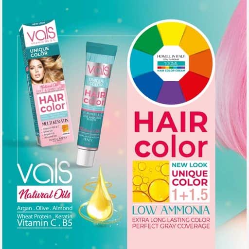 رنگ مو مولتی کراتین برند والس 