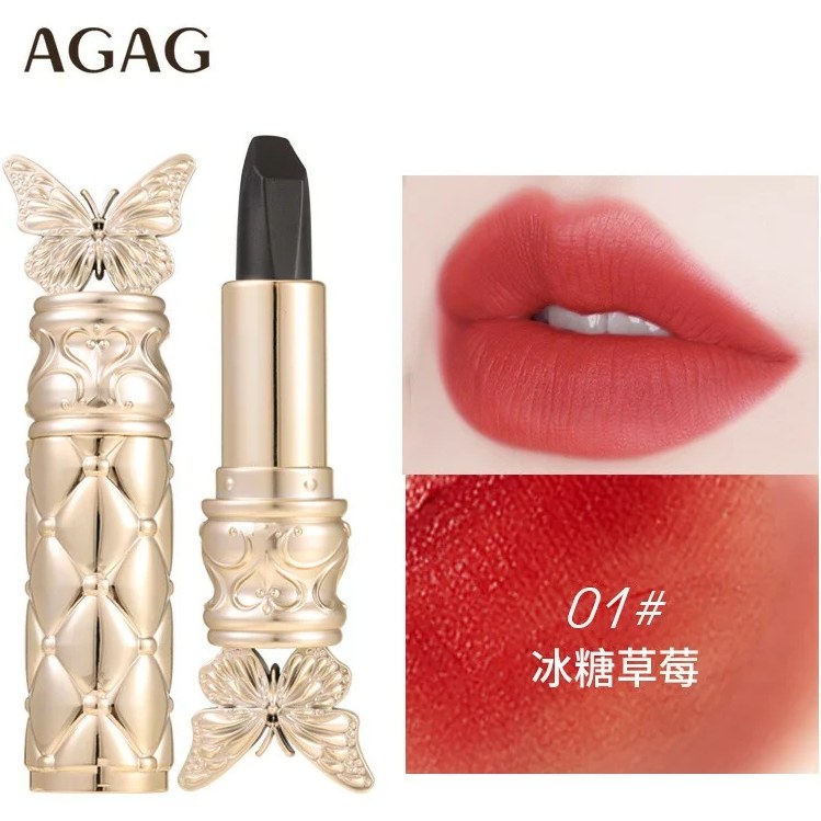 رژلب سه بعدی جادویی لاکچری رنگ مات برند آاگ