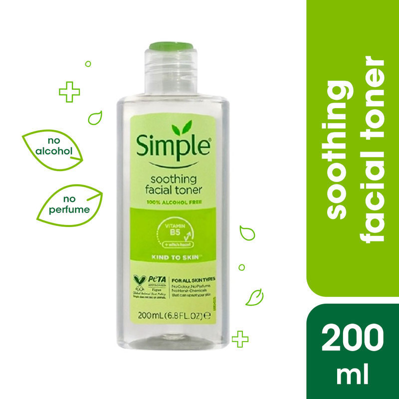 تونر پاک کننده صورت مدل Soothing برند سیمپل