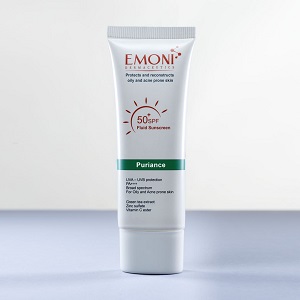 کرم ضد آفتاب فلوئید بی رنگ مناسب پوست چرب و دارای آکنه امونی