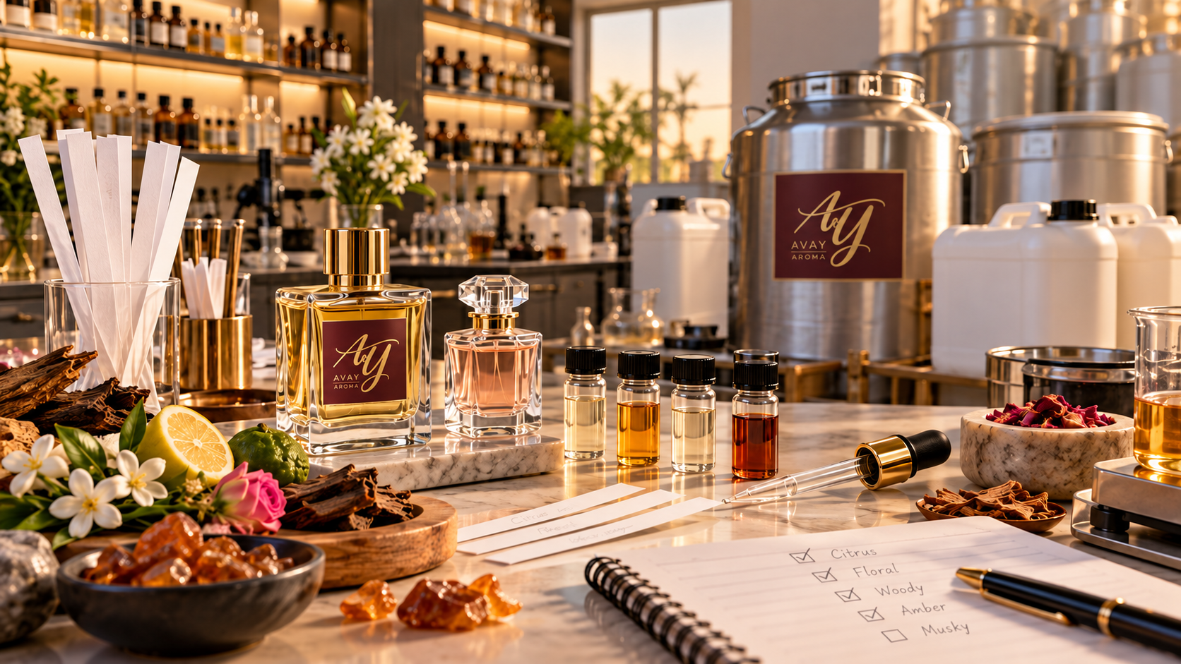 خرید اسانس عطر برای تولید؛ از انتخاب رایحه تا تأمین عمده